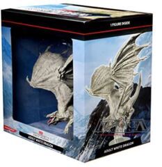 Dungeons & Dragons Fantasy Miniatures: Icons of the Realms - Adult White Dragon Premium Figure